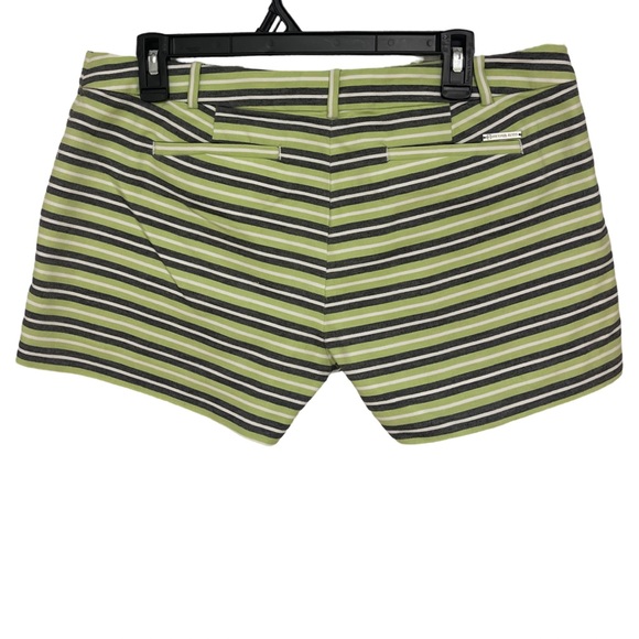 Michael Kors Striped Chino Shorts Women’s 10 - Picture 2 of 7
